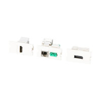 EFB Multifunktions-Rahmenset mit 1-und 2-Port Adapter Keystone Format(HDMI,USB,