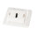 EFB Multifunktions-Rahmenset mit 1-und 2-Port Adapter Keystone Format(HDMI,USB,