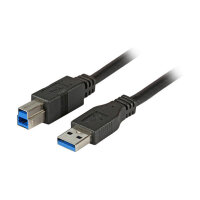 EFB USB3.0 Anschlusskabel A-B, St.-St., 1,0m, schwarz,...