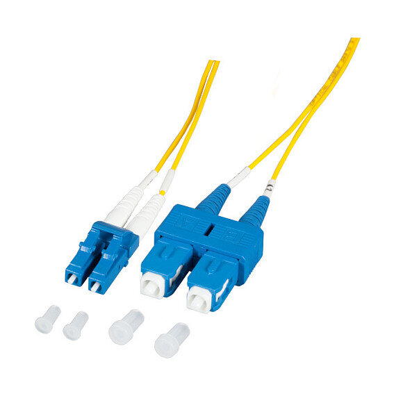 EFB Duplex Patchkabel LC-SC OS2 G652D 2m LSZH 1,2mm gelb