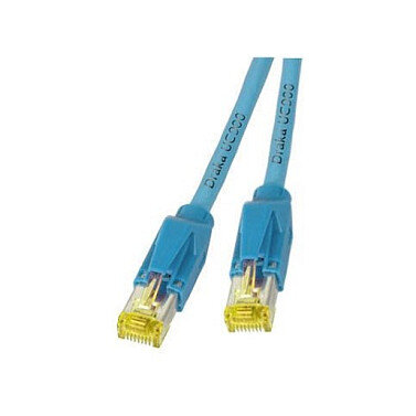 EFB RJ45 Patchkabel Cat.6A S/FTP LSZH Draka UC900 TM31 blau 0,5m