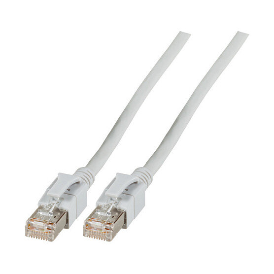 EFB RJ45 Patchkabel Cat.6A S/FTP FRNC VC LED grau 15m