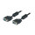 EFB SVGA/HDTV Anschlusskabel, 2x HD-DSub 15, St.-St., 10,0m, schwarz