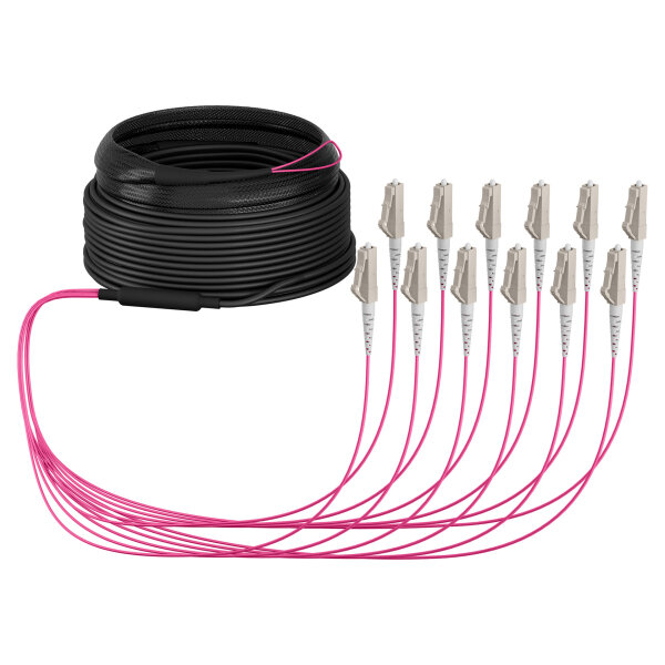 EFB Trunkkabel U-DQ(ZN)BH OM4 12G (1x12) LC-LC 20m Dca LSZH