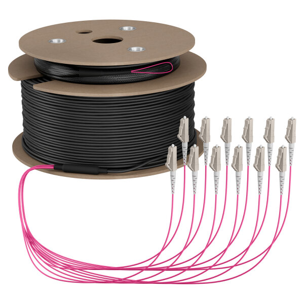 EFB Trunkkabel U-DQ(ZN)BH OM4 12G (1x12) LC-LC 120m Dca LSZH
