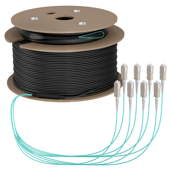 EFB Trunkkabel U-DQ(ZN)BH OM3 8G (1x8) SC-SC 70m Dca LSZH