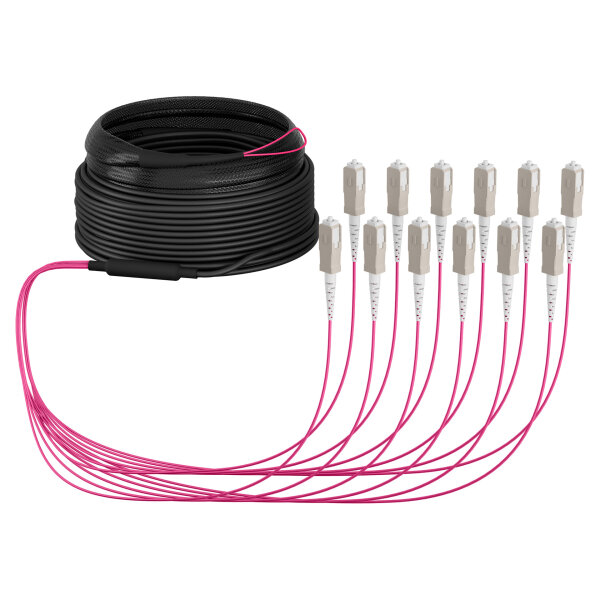 EFB Trunkkabel U-DQ(ZN)BH OM4 12G (1x12) SC-SC 20m Dca LSZH