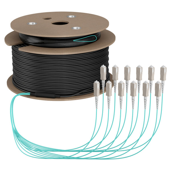 EFB Trunkkabel U-DQ(ZN)BH OM3 12G (1x12) SC-SC 50m Dca LSZH