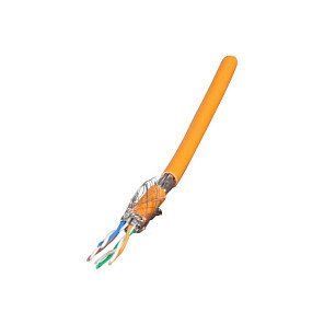 EFB Rohkabel Cat.7, S/FTP, LSZH, orange, 100m Ring