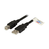 EFB USB2.0 Anschlusskabel A-B, St.-St., 0,5m, schwarz,...