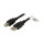 EFB USB2.0 Anschlusskabel A-B, St.-St., 0,5m, schwarz, Premium