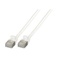 EFB RJ45 Patchkabel Cat.6A U/FTP TPE 4mm ultraflex wei 0,25m