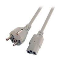 EFB Netzleitung Schutzkontakt 180 - C13 180 grau, 3,0 m,...