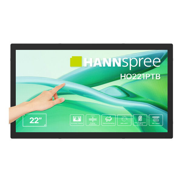 Hannspree 54.5cm (21,45") HO221PTB 16:9 M-TOUCH VGA+HDMI+USB