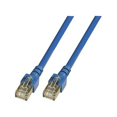 EFB RJ45 Patchkabel SF/UTP Cat.5e PVC CCA 0.50m blau