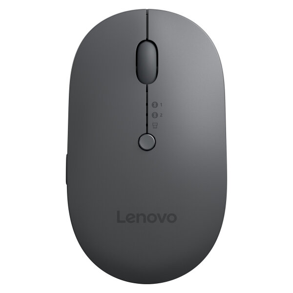 Lenovo Multi-Device - X9 Edition kabellose Maus - 2.4 GHz, Bluetooth 5.0 - grau/schwarz