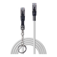 LINDY Patchkabel Cat.6A S/FTP grau 2m verriegelbar