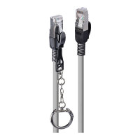 LINDY Patchkabel Cat.6A S/FTP grau 3m verriegelbar