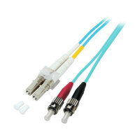 EFB Duplex Patchkabel LC-ST OM3 0,5m LSZH 2mm aqua