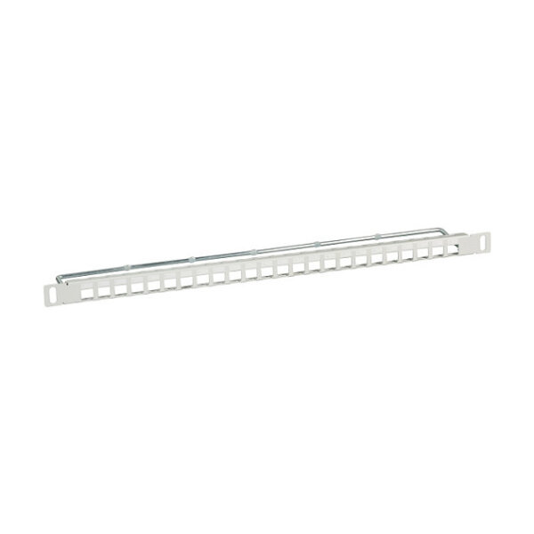 EFB Verteilerfeld 19" 0,5HE 24-Port, Metall, grau RAL7035