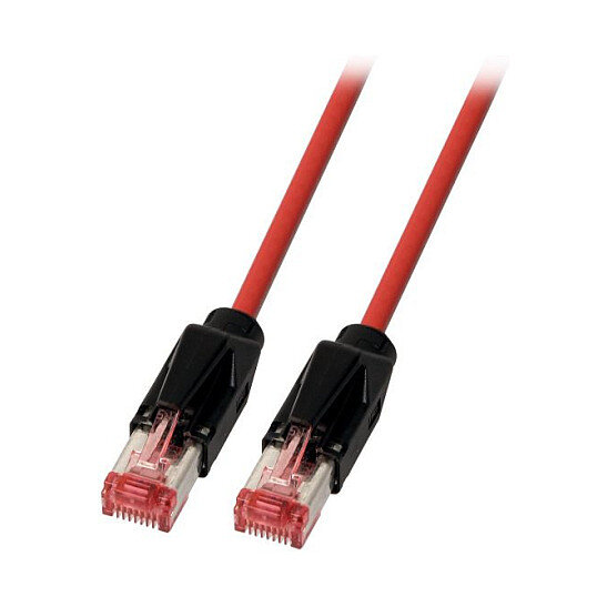 EFB RJ45 Patchkabel Cat.6A S/FTP PUR Draka UC900 TM21 rot 10m