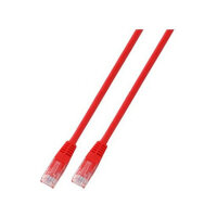 EFB RJ45 Patchkabel Cat.6 U/UTP PVC CCA rot 0,25m