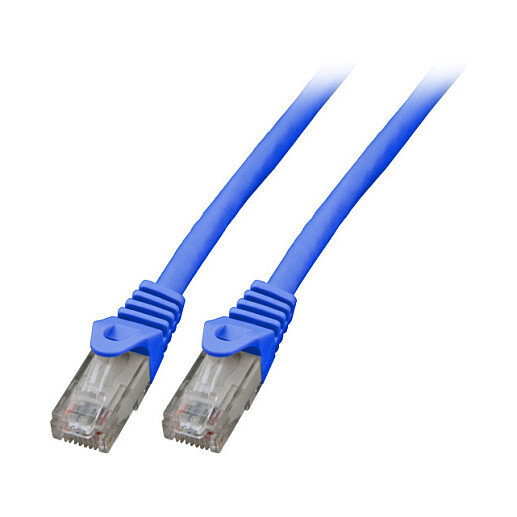 EFB RJ45 Patchkabel Cat.6 U/UTP LSZH CCA blau 0,5m