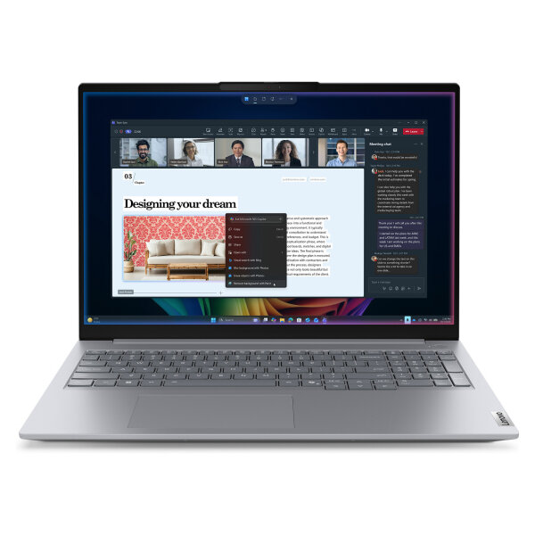Lenovo ThinkBook 16 G9 CU7 355H/32GB/1TBSSD/W11 Pro Arctic Grey TopSeller 1 Jahr Premier Support