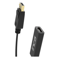 INCA Adapter IDTH-07 DisplayPort > HDMI, 4K, 0.2m retail