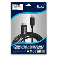 INCA DisplayPort zu HDMI,Kabellä.1,8 m,10,2 Gbit/s (max.)