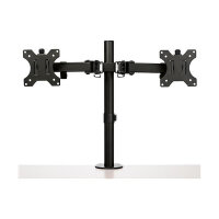 StarTech.com Monitor Arm for 2 Monitors with Desk Mount Desk Clamp VESA Monitor Mount
