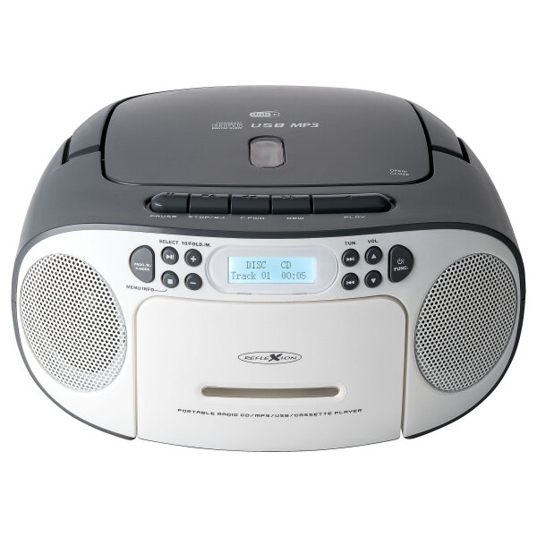 Reflexion RCR2260DAB Boombox wei/grau