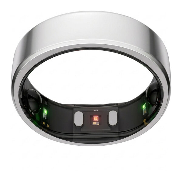 RingConn Smart Ring Gen2 für Frauen und Männer - Schlaf- und Fitness Tracking Wearable - Herzfrequenz - Zukunftssilber Größe 12