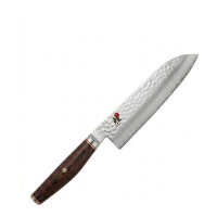 MIYABI Santoku Kochmesser, Stahl, 180 mm, silber / braun,...