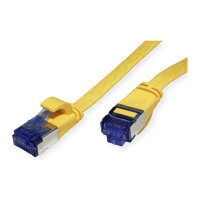 VALUE Patchkabel Cat.6A (Class EA) FTP, extra-flach, gelb, 3 m