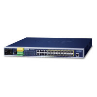 PLANET 16x GE Base-X SFP + 8x GE managebarer Ethernet Switch