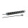 19" 1HE Steckdosenleiste 9x 2.0m ohne Schalter, schw.