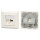 EFB Rahmenset 2-Port, für Keystones, DIN49075, weiß