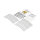 StarTech Sicherheitskabel - 20er Pack - Kabelschloss - verstellbar - Sicherheitskabel - Silber - 30 cm - TAA-konform