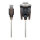 Goobay USB seriell RS232 Konverter, Transparent 1,5m, USB 2.0-Stecker (Typ A) > D-SUB/RS-232-Stecker (9-polig)
