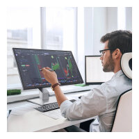 Alogic TFT 27" Clarity Touch 4K, Webcam, 65W PD, Fold-Stand