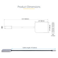 StarTech 2-PORT USB-C MST HUB 4K60HZ