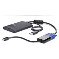 StarTech Mobiler Laptop Crash-Cart-Adapter USB-VGA-Mini DisplayPort KVM-Konsole Dateiubertragung-Videoaufzeichnung TAA