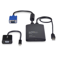 StarTech Mobiler Laptop Crash-Cart-Adapter USB-VGA-Mini DisplayPort KVM-Konsole Dateiubertragung-Videoaufzeichnung TAA