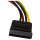 StarTech 6in 4 Pin Molex to SATA Power Cable Adapter