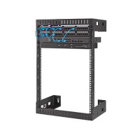15HE wandmontage Server Rack - 30,5cm tief - Open Frame - Netzwerk Rack - 2 Post Rack