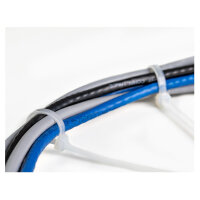STARTECH.COM Kabelbinder - 203x4mm selbstsichernde Nylon-Kabelbinder mit gebogener Spitze 94V-2/UL weiss 100 Stck