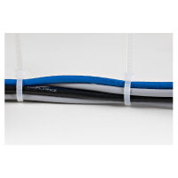 STARTECH.COM Kabelbinder - 203x4mm selbstsichernde Nylon-Kabelbinder mit gebogener Spitze 94V-2/UL weiss 100 Stck