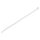 STARTECH.COM Kabelbinder - 203x4mm selbstsichernde Nylon-Kabelbinder mit gebogener Spitze 94V-2/UL weiss 100 Stck
