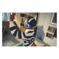 JBL Junior 320 On-Ear-Kopfhrer mit Kabel und Mikrofon fr Kinder, Blau
